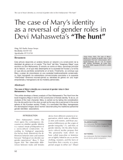 The case of Mary`s identity as a reversal of gender roles in Devi
