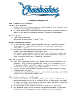 FREQUENTLY ASKED QUESTIONS What are The Detroit Lions