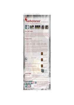 Descargar instrucciones de Saboteur en pdf