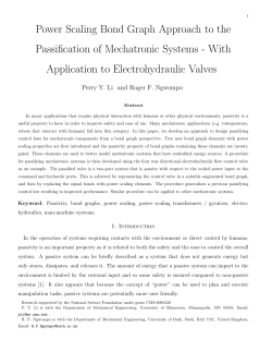 Power Scaling Bond Graph Approach to the Passification of