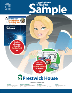 The Tempest - Advanced Placement Literature Teaching Unit