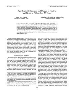 Age-Related Differences and Change in Positive