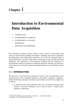 Introduction to Environmental Data Acquisition