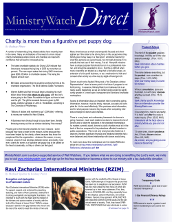 Charity is more than a figurative pet puppy dog Ravi Zacharias