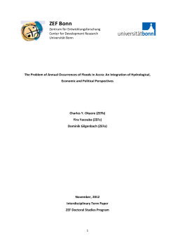 The Problem of Annual Occurrences of Floods in Accra