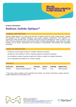 Sodium Iodide Optipur - EMD Performance Materials