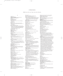 Boldfaced names refer to artists. Pages in italics refer