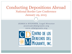 Conducting Depositions Abroad