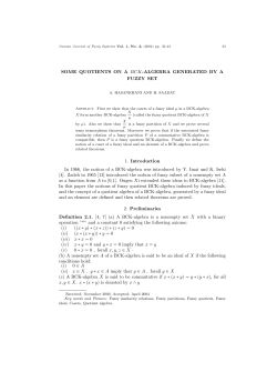 SOME QUOTIENTS ON A BCK-ALGEBRA GENERATED BY A