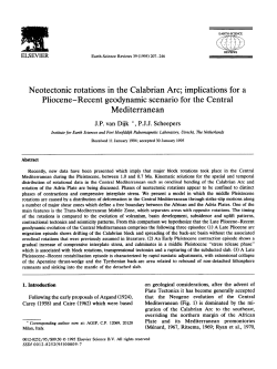 Neotectonic rotations in the Calabrian Arc