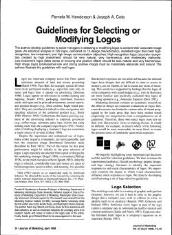 Guidelines for Selecting or Modifying Logos