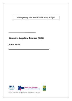 Obsessive Compulsive Disorder (OCD)