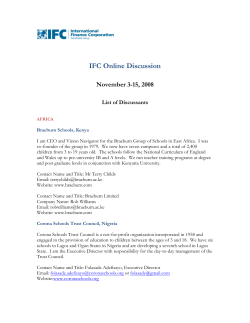 Confirmed Participants - EdInvest