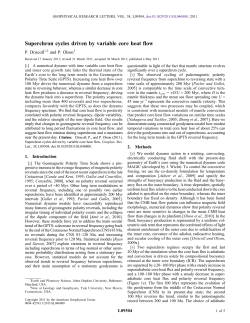 Superchron cycles driven by variable core heat flow