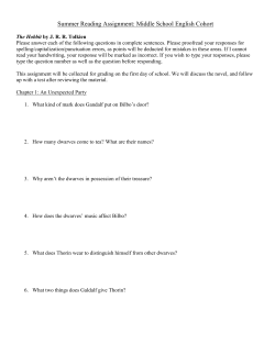 Summer Reading Assignment: Middle School English Cohort
