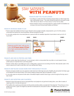 Stay Satisfied with Peanuts