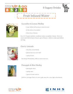 Fruit Infused Water Recipes