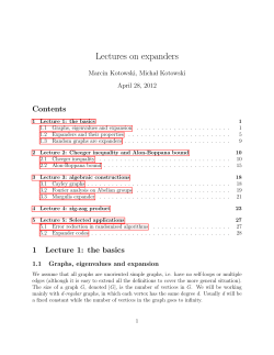 Lectures on expanders