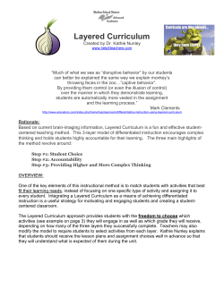 Layered Curriculum - Shelton School District
