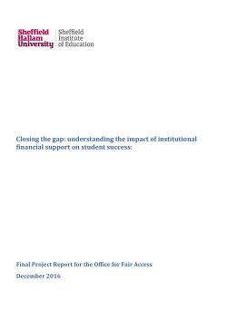 Closing the gap: understanding the impact of institutional financial