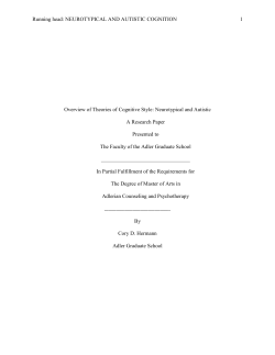 Overview of Theories of Cognitive Style