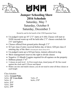 Jumper Schooling Shows 2016