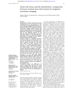 Neck soft tissue and fat distribution: comparison between