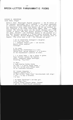 Greek-Letter Pangrammatic Poems