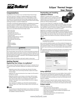 Eclipse® Thermal Imager User Manual www.bullard.com