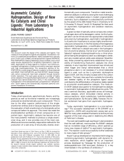 Asymmetric Catalytic Hydrogenation. Design of New Ru Catalysts