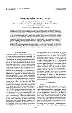 Heat transfer during impact