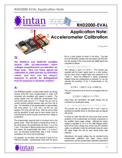 Accelerometer Calibration
