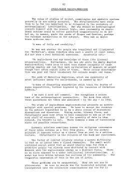 ANGLO-`SAXON MAGICO-MEDICINE `The value of studies of belief