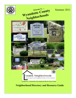 Neighborhood Directory