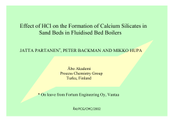 Effect of HCl on the Formation of Calcium Silicates in
