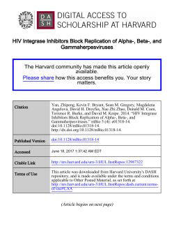 HIV Integrase Inhibitors Block Replication of Alpha-, Beta