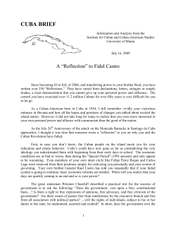 cuba brief - University of Miami