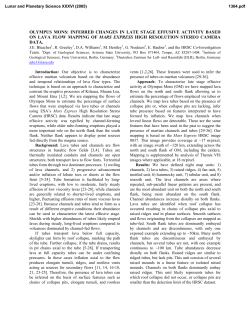 olympus mons: inferred changes in late stage effusive