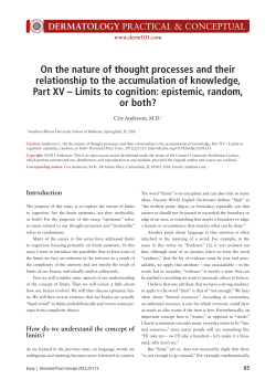 On the nature of thought processes and their relationship