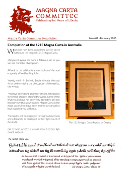 February - THE MAGNA CARTA COMMITTEE