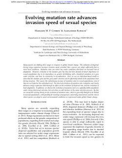 Evolving mutation rate advances invasion speed of sexual species