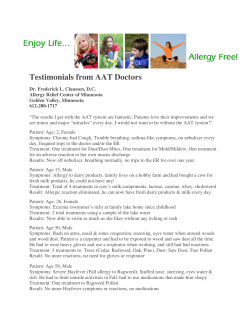 Testimonials from AAT Doctors