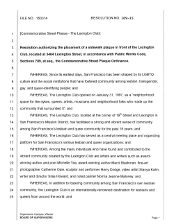 0109-15 - Board of Supervisors