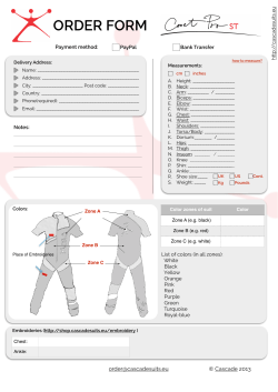 order form - Cascadesuits