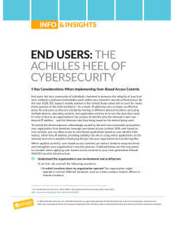 end users:the achilles heel of cybersecurity