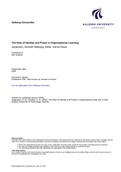 The Role of Identity and Power in Organizational Learning