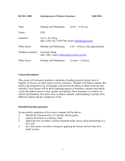 Monday and Wednesday