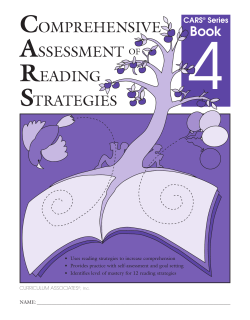 Comprehensive Assessment of Reading Strategies