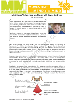Mind Moves&reg; brings hope for children with Downs Syndrome