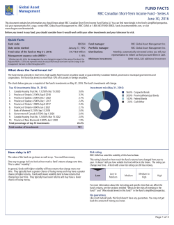 fund facts - RBC Global Asset Management